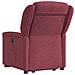 Poltrona Alzapersona Reclinabile Elettrica Rosso Vino Tessuto - Foto miniatura 7