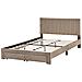 Letto Con Cassetti Contenitori Velluto Lonzac 140 X 200 Cm Tortora - Foto miniatura 4
