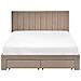 Letto Con Cassetti Contenitori Velluto Lonzac 140 X 200 Cm Tortora - Foto miniatura 5