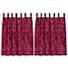 Tenda con tende 2 pcs Rosso Vino 140 x 140 cm Velluto - Foto miniatura 1