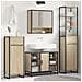 Mobile da Bagno Sonoma 40 x 30 x 100 cm Legno multistrato - Foto miniatura 2