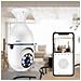 Telecamera Di Sicurezza Con Lampadina E27 - Telecamera Di Sorveglianza Wifi Wireless A 360° - Foto miniatura 4