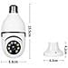 Telecamera Di Sicurezza Con Lampadina E27 - Telecamera Di Sorveglianza Wifi Wireless A 360° - Foto miniatura 7