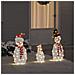 Familia di Pupazzi di Neve Illuminati 3 pcs Bianco caldo - Foto miniatura 2