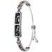 Smart Bracelet Watch Cristallo Arcobaleno E Diamante Nero - Fitness Tracker Compatibile Con App Rwfit - Foto miniatura 1