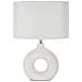 Lampada Da Tavolo Vkh93-bianco-ceramica-28,5x15x43 Cm - Foto miniatura 1