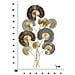 Decorazione In Metallo 3d Foglia 24-multicolore-metallo-63,5x4x109,5 Cm - Foto miniatura 6