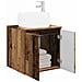 Mobile Lavabo da Parete Legno antico 49,5 x 44,5 x 66 cm - Foto miniatura 2