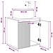 Mobile Lavabo da Parete Legno antico 49,5 x 44,5 x 66 cm - Foto miniatura 8