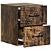 Mobiletto da notte a muro 2 pcs Rovere Fumo 34,5 x 33 x 40 cm - Foto miniatura 4