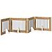 Cancello per cani pieghevole con supporti 4 pcs 321 cm - Foto miniatura 1