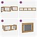 Cancello per cani pieghevole con supporti 4 pcs 321 cm - Foto miniatura 7