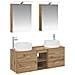 Set di mobili per il bagno 5 pcs Rovere Artigianale - Foto miniatura 1