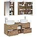 Set di mobili per il bagno 5 pcs Rovere Artigianale - Foto miniatura 3