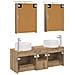 Set di mobili per il bagno 5 pcs Rovere Artigianale - Foto miniatura 8