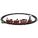 Giostra Trenino Per Villaggio Presepe Da Tavolo Di Babbo Natale - North Pole Rail-way 74223 - Binario E Carrozze - Foto miniatura 2