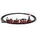 Giostra Trenino Per Villaggio Presepe Da Tavolo Di Babbo Natale - North Pole Rail-way 74223 - Binario E Carrozze - Foto miniatura 3