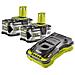 Confezione 2 Batterie Ryobi 18v Oneplus 5,0 Ah Lithiumplus - 1 Caricabatterie Ultra Veloce 5,0 Ah Rc18150-250-250 - Foto miniatura 3