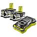 Confezione 2 Batterie Ryobi 18v Oneplus 5,0 Ah Lithiumplus - 1 Caricabatterie Ultra Veloce 5,0 Ah Rc18150-250-250 - Foto miniatura 1