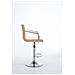 Sgabello Design Lucy V2 In Similpelle I Sedia Sgabello Con Schienale Girevole E Regolabile H 63-84 CM I Sedia Bar Con Braccioli Crema - Foto miniatura 3