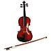 Violino 1/2 Con Montatura In Legno Completo Di Archetto Tiracantino, Colofonia Ed Astuccio Sagomato Antistrappo. - Foto miniatura 1