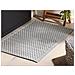 Tappeto Da Esterno Grigio 60 X 90 Cm Con Motivo A Zig Zag Mango - Foto miniatura 5