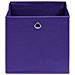 Scatole Portaoggetti 10pz Viola 32x32x32 cm Tessuto - Foto miniatura 3