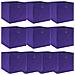 Scatole Portaoggetti 10pz Viola 32x32x32 cm Tessuto - Foto miniatura 1
