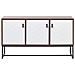 Credenza A 3 Ante In Legno Scuro E Bianco Nueva - Foto miniatura 6