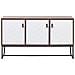 Credenza A 3 Ante In Legno Scuro E Bianco Nueva - Foto miniatura 12