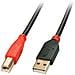 USB A / USB B 10m, USB A, USB B, Maschio / maschio, Dritto, Dritto, Nero, Rosso - Foto miniatura 2