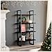 Libreria a 4 Ripiani Nera 80x30x140 cm in Legno Multistrato - Foto miniatura 1