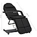 Poltrona Da Estetista In Similpelle Nera 180x62x78 Cm - Foto miniatura 4