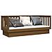 Dormeuse Marrone Miele 75x190 Cm In Legno Massello Di Pino - Foto miniatura 3