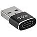 Sbs Teadaptusbtc Adattatore Per Inversione Del Genere Dei Cavi Usb Type-a Usb Tipo-c Nero - Foto miniatura 3