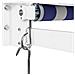 Tenda Sole Retrattile Blu E Bianca 3x2,5 M Tessuto E Alluminio - Foto miniatura 2