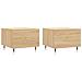 Tavolini Salotto 2pz Rovere Sonoma 50x50x40cm Legno Multistrato - Foto miniatura 2