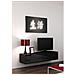 Tavolo Per Televisione Rtv Vigo140 C /c Nero Laminato Legno Mdf Truciolare 140 X 30 X 40 Cm - Foto miniatura 1