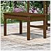 Panca da Giardino Miele 80x44x45 cm Legno Massello di Pino - Foto miniatura 3