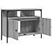 Mobile Lavabo Bagno Grigio Sonoma 60x30x60 Cm Legno Multistrato - Foto miniatura 7