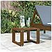 Tavolino Da Giardino Miele 40x38x28,5 Cm Legno Massello Pino - Foto miniatura 1