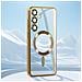Cover Magsafe Per Samsung S24 Plus In Silicone Bordo Cromato - Foto miniatura 3