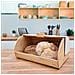 Bb1162 Portapane Da Tavola In Legno Di Bambù, Coperchio Scorrevole, Bread Box Per Pane Bianco - Foto miniatura 4