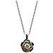Collana Con Pendente Con Diamanti Sintetici - Rosa - Argento - Foto miniatura 1