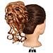 Chignon Per Capelli Lunghi Avvolgente Attorno Al Parrucchino Scrunchie - Foto miniatura 3