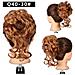 Chignon Per Capelli Lunghi Avvolgente Attorno Al Parrucchino Scrunchie - Foto miniatura 4