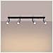 Lampada A Soffitto Winx 4l Nero /cromo Sl. 1371 - Moderno Lampade Da Soffitto Nero /cromato 18.5x82x6 Cm - Foto miniatura 3