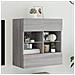 Mobile TV a Parete con Luci LED Grigio Sonoma 58,5x30x60,5 cm - Foto miniatura 2