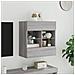 Mobile TV a Parete con Luci LED Grigio Sonoma 58,5x30x60,5 cm - Foto miniatura 4