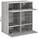 Mobile TV a Parete con Luci LED Grigio Sonoma 58,5x30x60,5 cm - Foto miniatura 7